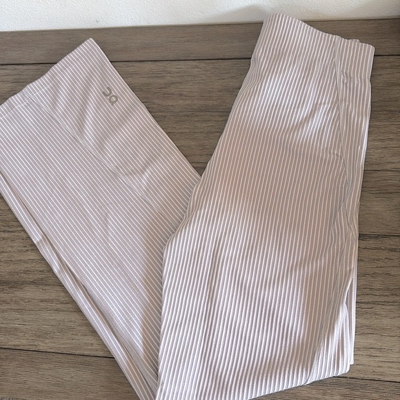 NWT [On Running] All-Day Ribbed Flare Legging Pants, Orchid Lilac, Women's Sz S - Picture 3 of 14